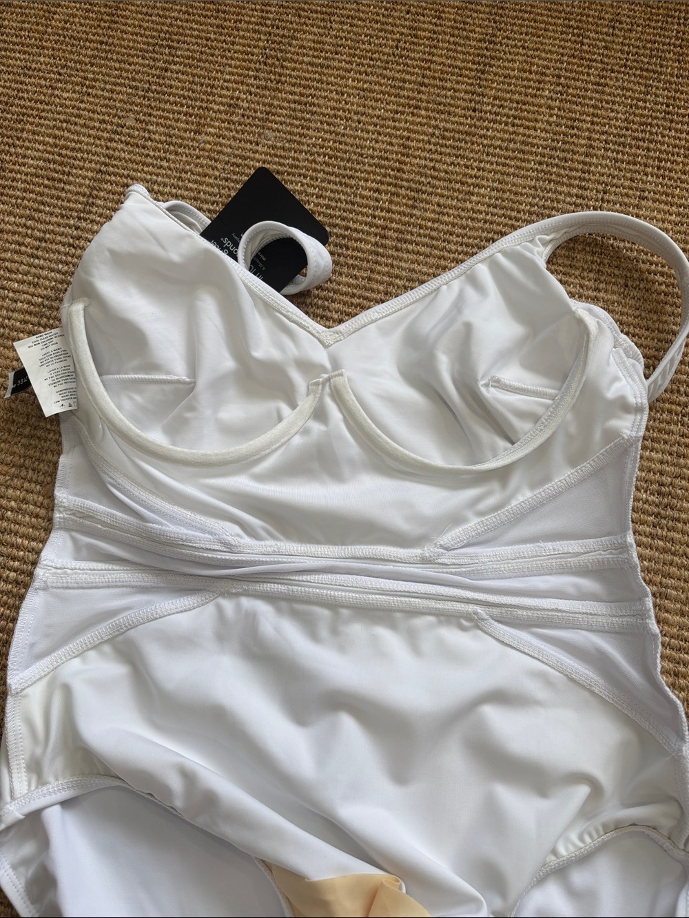 Miraclesuit White Girls One-Piece Swim Suit with Contour Seams - Picture 9 of 11